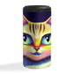 Insulated Stainless Steel Slim Can Cooler - Cat Designs | 10 Adorable Cartoon Pet Portrait Deisgns