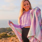Mexican Blanket, Pastel Skies - for Yoga, Camping, Picnics, Travel, Beach