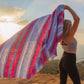 Mexican Blanket, Sunrise - Perfect for Yoga, Camping, Picnics, Travel, Beach