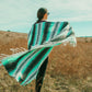 Mexican Blanket, Seafoam - for Yoga, Camping, Picnics, Travel, Beach - WHOLESALE
