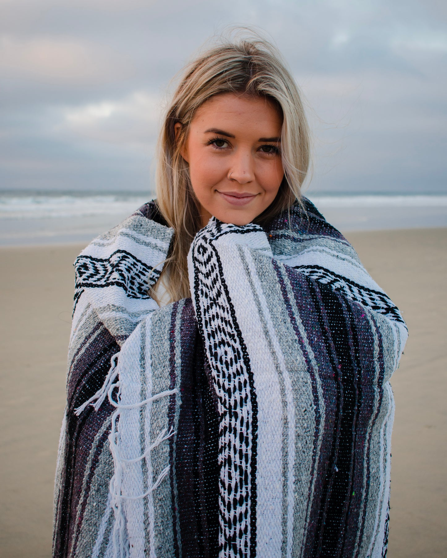 Mexican Blanket, Stone - for Yoga, Camping, Picnics, Travel, Beach - WHOLESALE