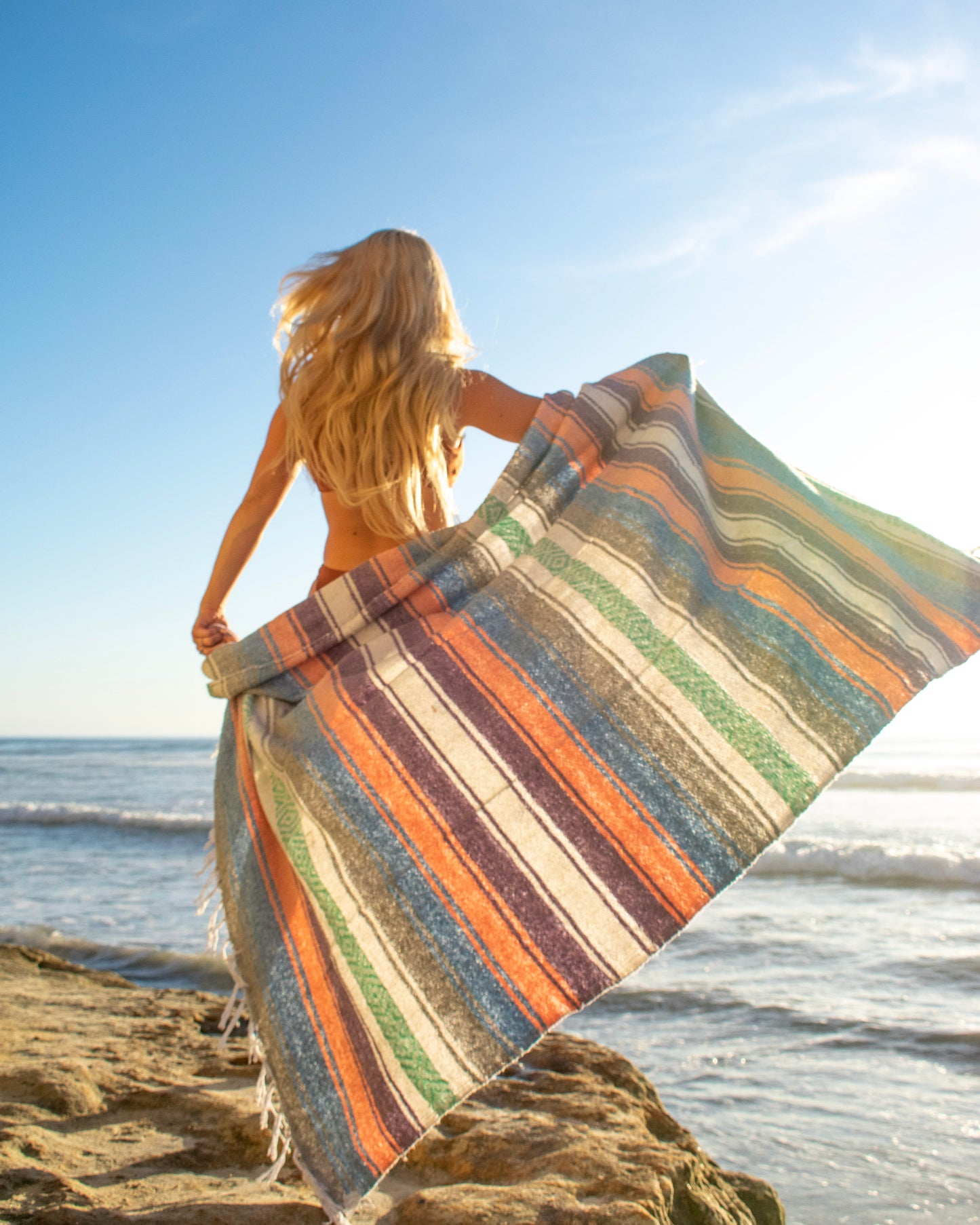 Mexican Blanket, Dreamers - for Yoga, Camping, Picnics, Travel, Beach