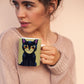 Cat Mug 11oz Ceramic Cup w/ Handle | 10 Adorable Cartoon Pet Portrait Deisgns