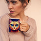 Cat Mug 11oz Ceramic Cup w/ Handle | 10 Adorable Cartoon Pet Portrait Deisgns